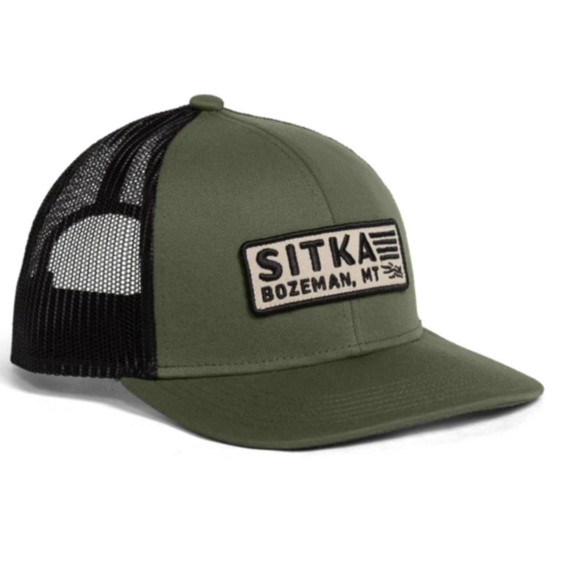 Load image into Gallery viewer, Sitka Patriot Mid Pro Trucker Hat - Olive Green