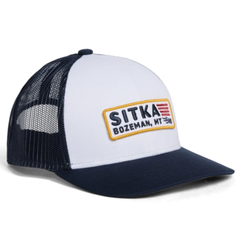 Load image into Gallery viewer, Sitka Patriot Mid Pro Trucker Hat - White
