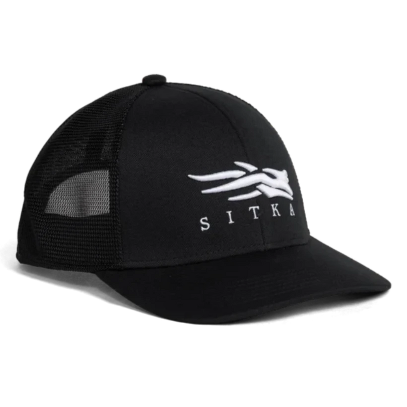 Load image into Gallery viewer, Sitka Icon Flex Mid Pro Trucker Hat - Black