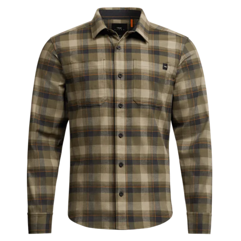 Load image into Gallery viewer, Sitka Ashland Lightweight Flannel Shirt - Oak Green Fall Plaid