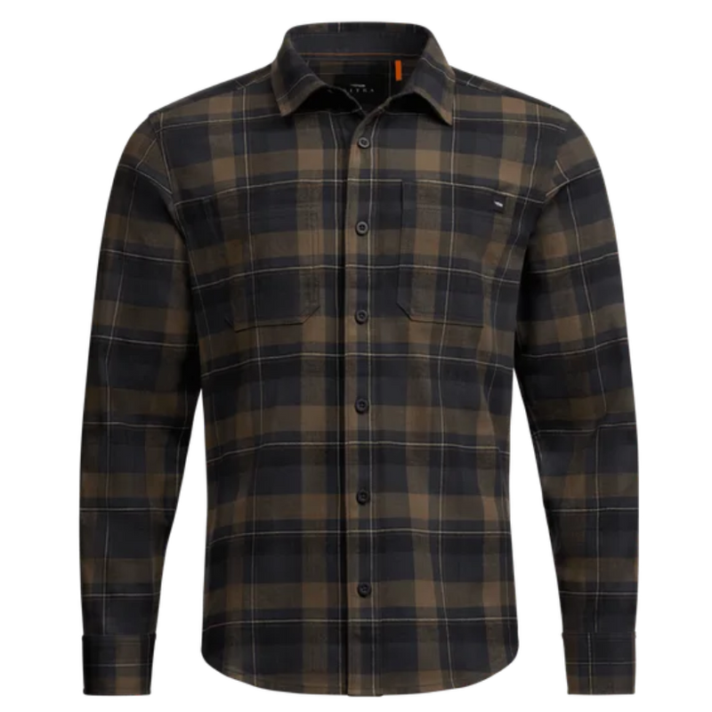Load image into Gallery viewer, Sitka Ashland Lightweight Flannel Shirt - Black Pyrite Fall Plaid