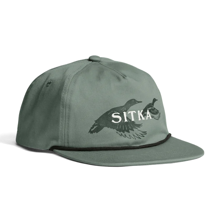 Load image into Gallery viewer, Sitka Rising Teal Unstructured Snapback Hat