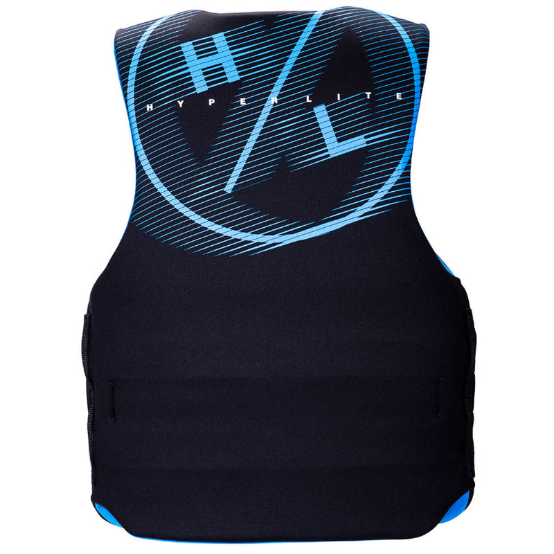 Load image into Gallery viewer, Hyperlite Men's Indy CGA Life Jacket - Black/Blue - Back View