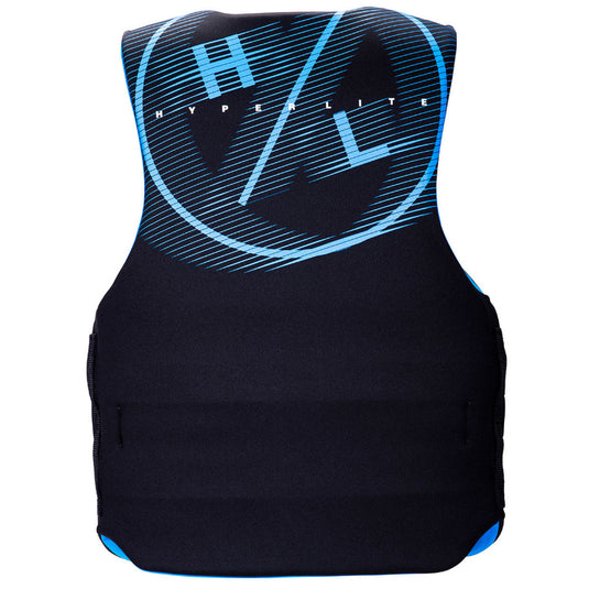 Hyperlite Men's Indy CGA Life Jacket - Black/Blue - Back View