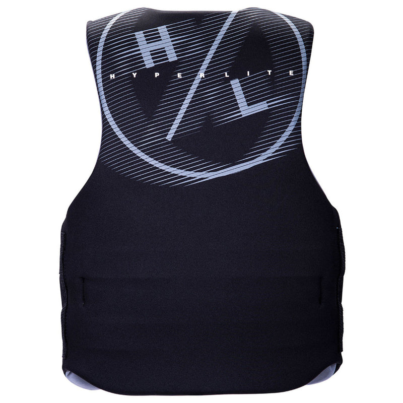 Load image into Gallery viewer, Hyperlite Men's Indy CGA Life Jacket - Black/Gray - Back View