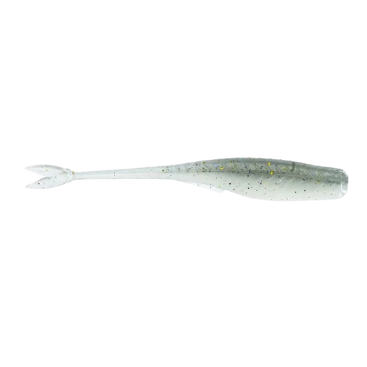 6th Sense Juggle Minnow soft plastic trailer with fork tail and 3D ridgelines for multi-rig bass fishing. 4k Shad