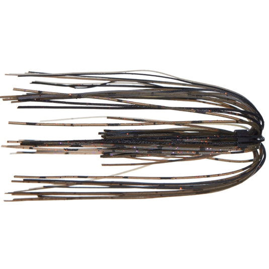6th Sense Silicone Replacement Skirts in custom color blends for jig and spinnerbait customization.