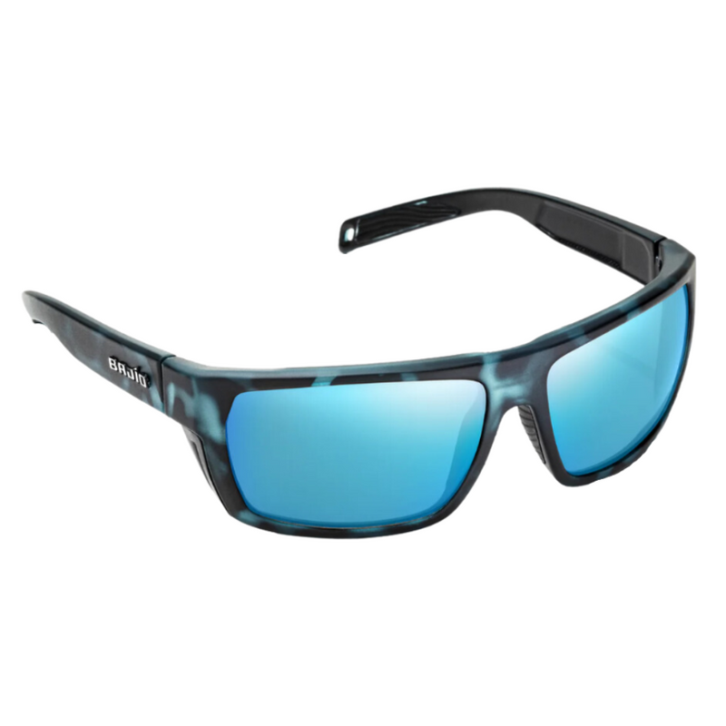 Load image into Gallery viewer, Bajio Palometa Sunglasses - Blue Tortoise Matte Frames with Blue Mirror Lens