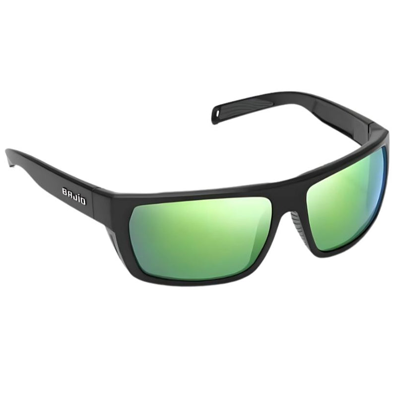 Load image into Gallery viewer, Bajio Palometa Sunglasses - Black Matte Green Mirror