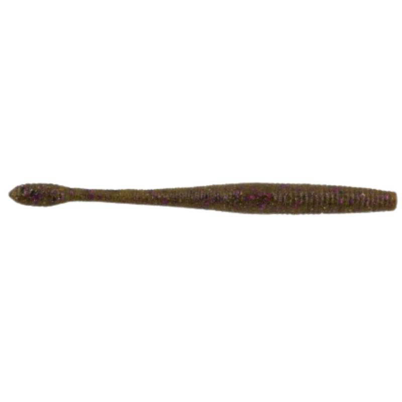 Load image into Gallery viewer, Berkley Powerbait Maxscent Hit Worm - Green Pumpkin Purple Flake
