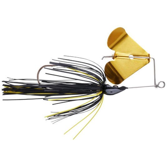 Black's Custom Lures Brain Buster Buzzbaits - Black with Gold Blade
