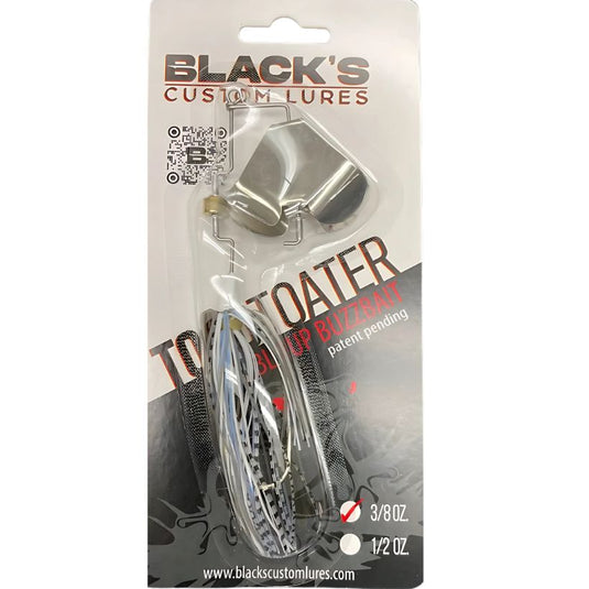 Black's Custom Lures Toad Toater Double Up Buzzbaits - Shad