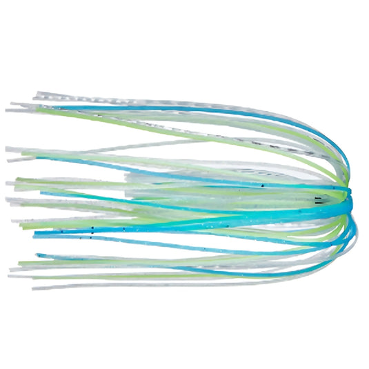 6th Sense Silicone Replacement Skirts in custom color blends for jig and spinnerbait customization.