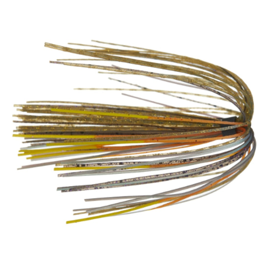 6th Sense Silicone Replacement Skirts in custom color blends for jig and spinnerbait customization.