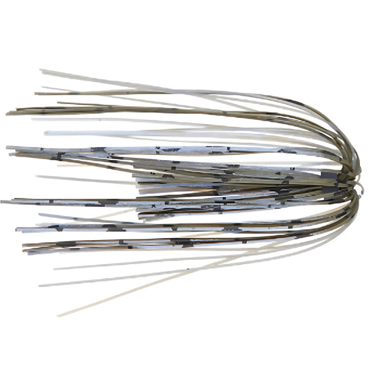 6th Sense Silicone Replacement Skirts in custom color blends for jig and spinnerbait customization.