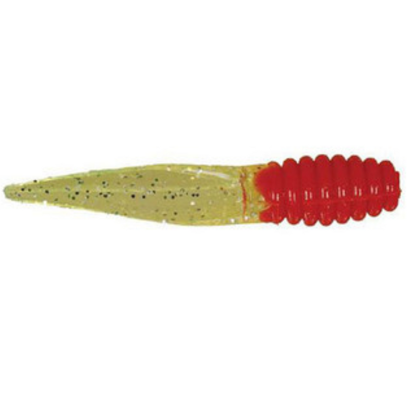 Load image into Gallery viewer, Bobby Garland Slab Slay'r Crappie Grub - Red Chartreuse Silver