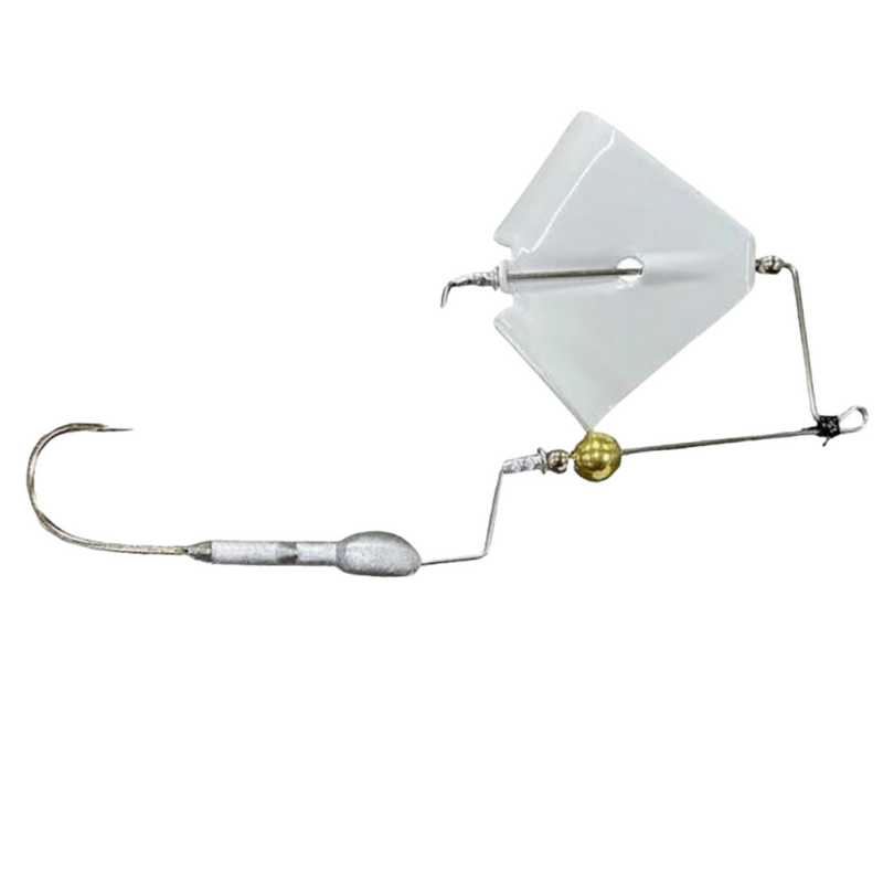 Load image into Gallery viewer, Brazalo Custom Lures Elite Bushwhacker Buzzbaits - White