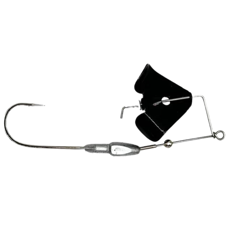 Load image into Gallery viewer, Brazalo Custom Lures- Wee-Whacker Buzzbait - Black