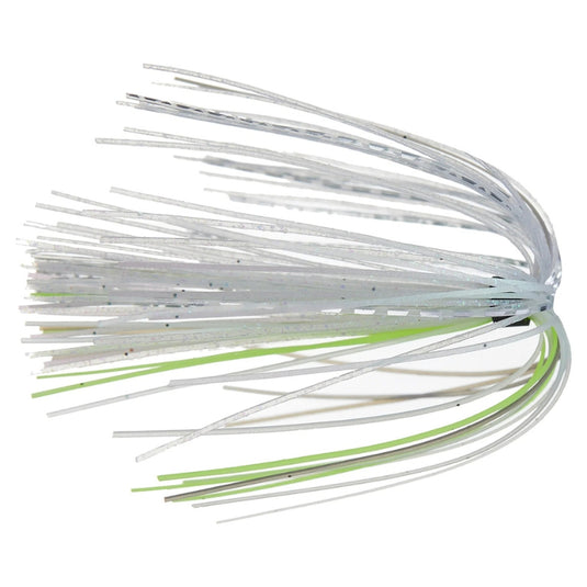 6th Sense Silicone Replacement Skirts in custom color blends for jig and spinnerbait customization.