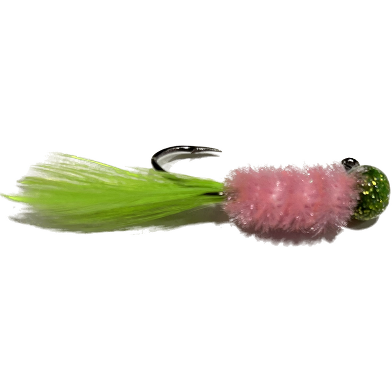 Load image into Gallery viewer, Crappie Cookies Sickle Hook Jigs - Electric Chicken - Southern Reel Outfitters