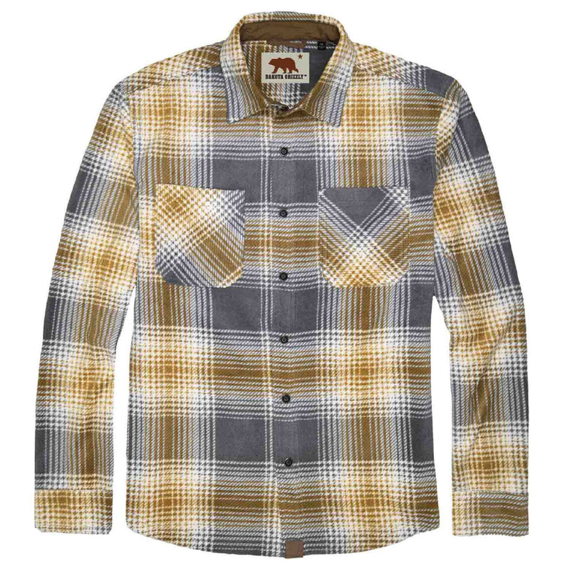 Load image into Gallery viewer, Plaid shirt with a visible brand logo on a white background