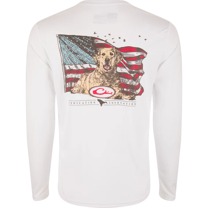 Load image into Gallery viewer, Drake Icon Long Sleeve Performance Crew T-Shirt