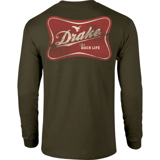The Drake Life Long Sleeve T-Shirt - Kalamata Olive