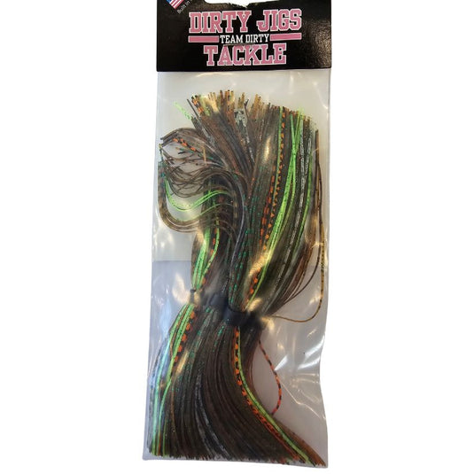 Dirty Jigs Premium Replacement Skirts - Green Sunfish