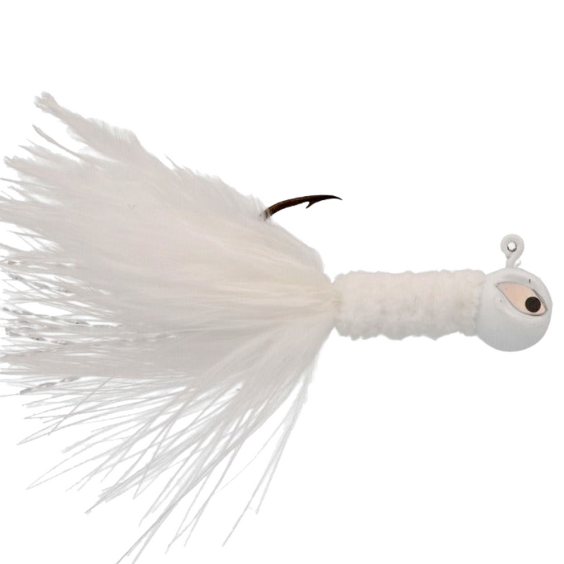Load image into Gallery viewer, Eagle Claw Pro-V Chenille Crappie Jigs - White