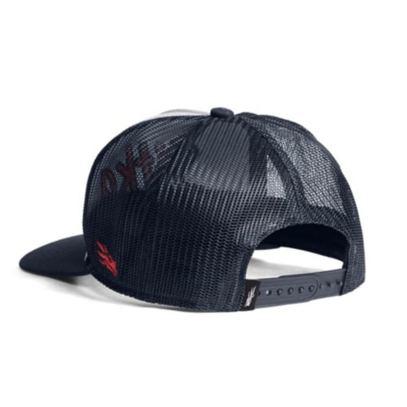 Load image into Gallery viewer, Sitka 90's Script High Pro Trucker Hat – high-profile foam snapback cap with mesh back and vintage SITKA logo