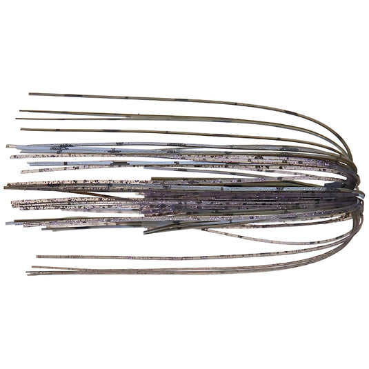 6th Sense Silicone Replacement Skirts in custom color blends for jig and spinnerbait customization.