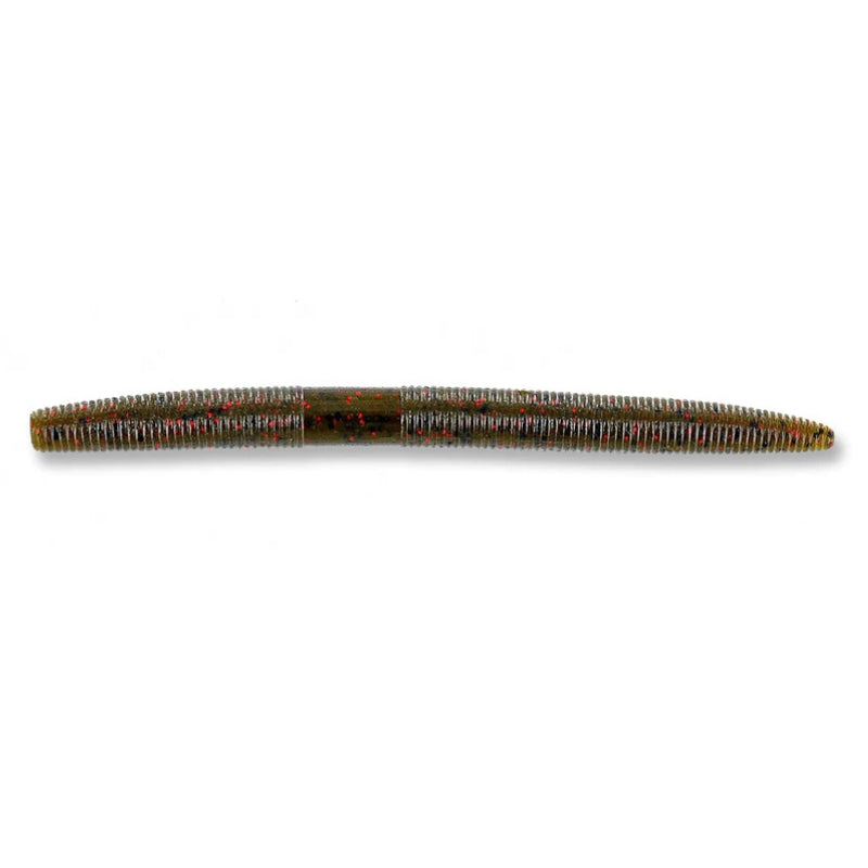 Load image into Gallery viewer, Yamamoto Senko Worms Green Pumpkin w Red Flakes