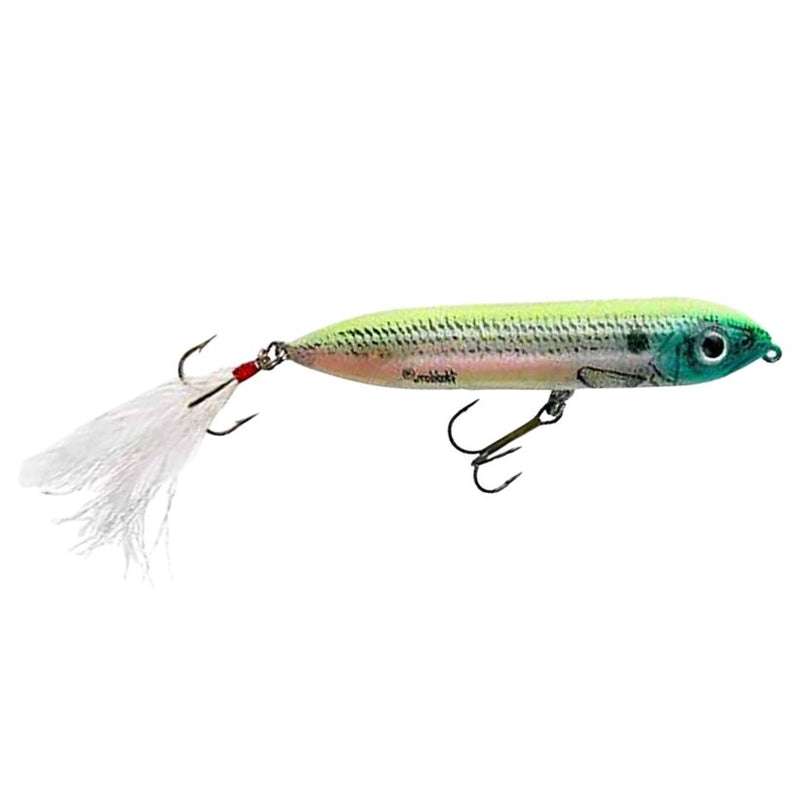 Load image into Gallery viewer, Heddon Feather Dressed Super Spook Jr. Topwater Lures - Okie Shad