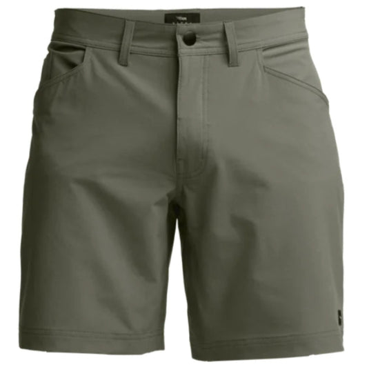 Sitka Men’s Mesa Shorts in lightweight stretch fabric with 8.5 inch inseam and anti-odor tech – perfect for hiking and outdoor wear. Hemlock Green