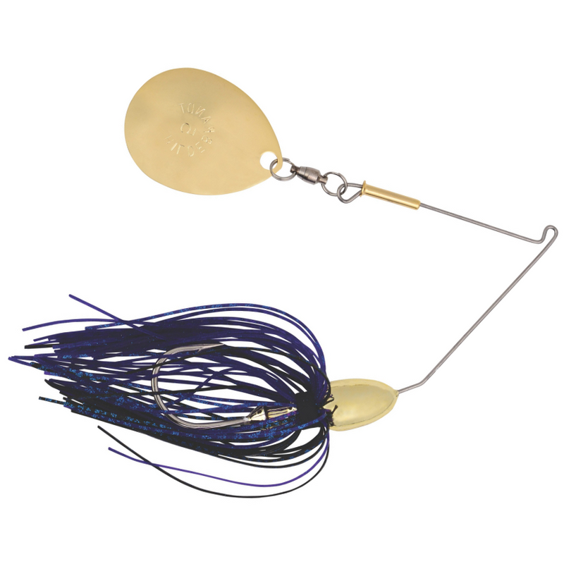Load image into Gallery viewer, Hildebrant Go Getter Spinnerbait - Gold with Bruiser Skirt