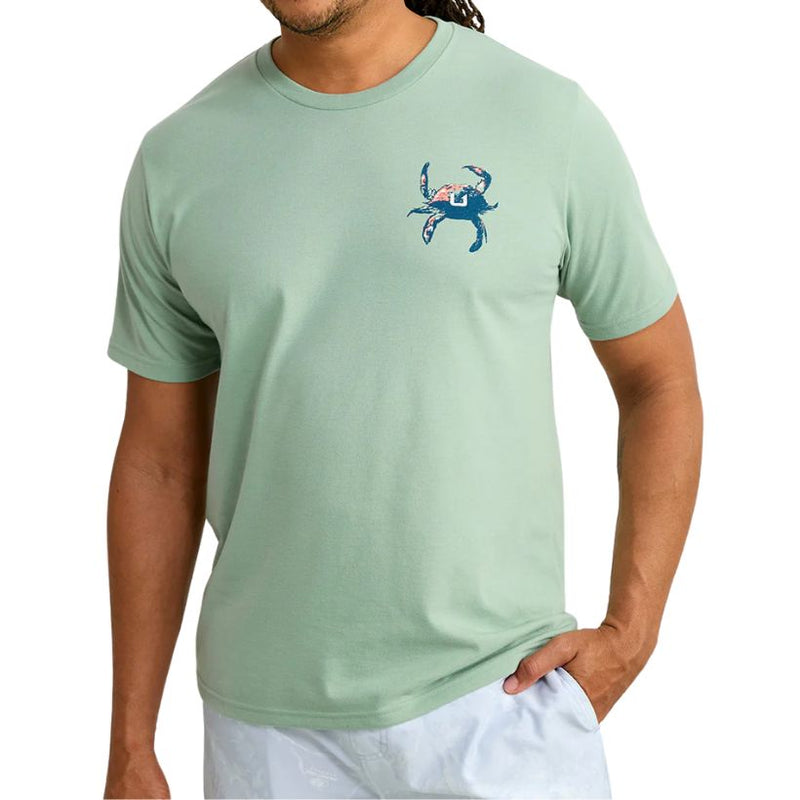 Load image into Gallery viewer, Huk Lowcountry T-Shirts - Fog Green - Front