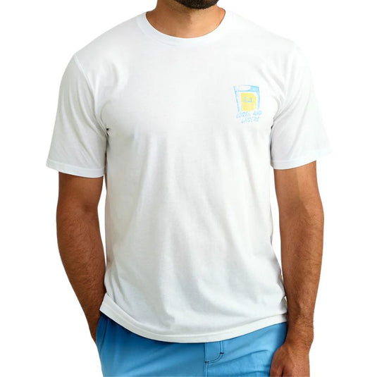 Huk Men's Wando T-Shirts - White - Front View