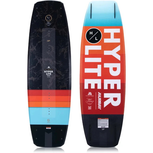 Hyperlite Murray Wakeboard – Shaun Murray pro model with 3-stage rocker, molded landing features, and performance construction for advanced wakeboarding