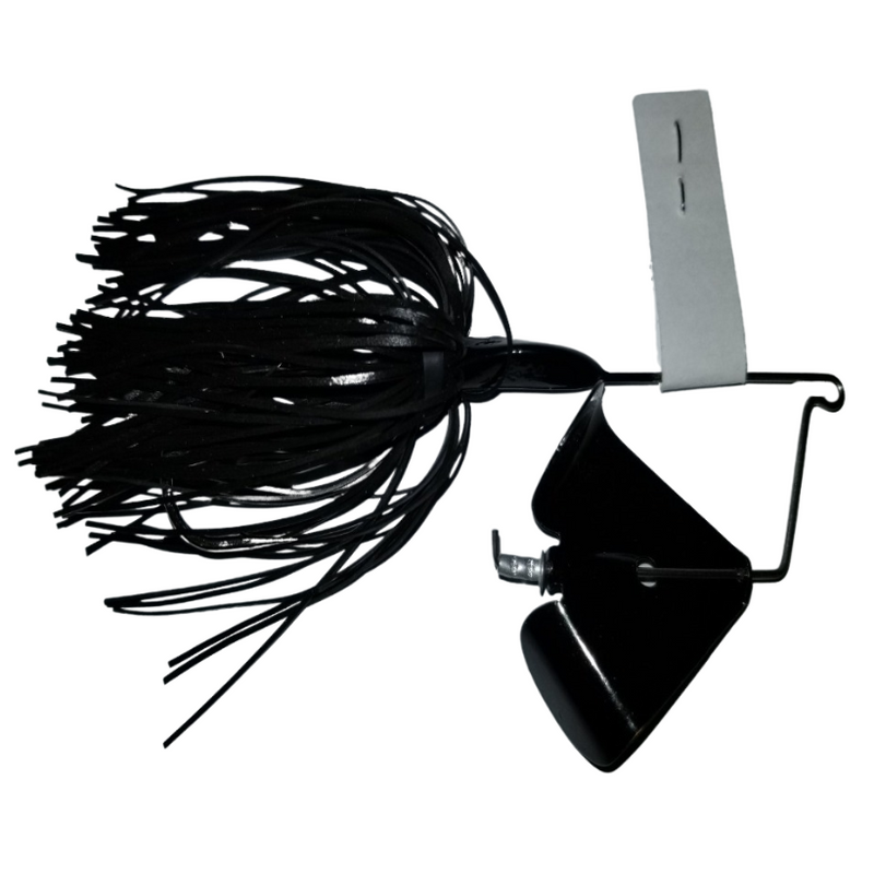 Load image into Gallery viewer, J & H Tackle Head-Knockers Buzz Baits - Black with Black Blade