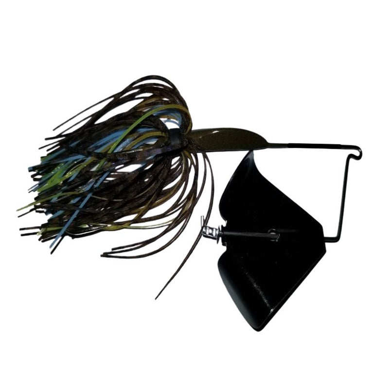 Load image into Gallery viewer, J & H Tackle Head-Knockers Buzz Baits - Bream Skirt with Black Blade
