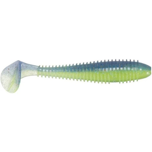 Keitech Swing Impact FAT Swimbait 2.8in - Electric Blue Chartreuse