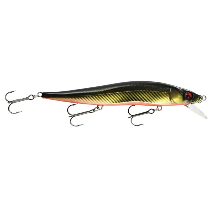 Load image into Gallery viewer, Luck E Strike Rick Clunn Suspending Jerk Baits - Deadly Black Illusion
