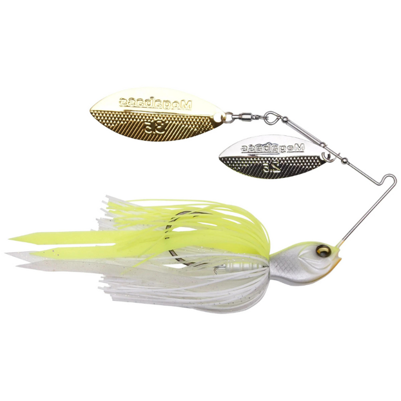 Load image into Gallery viewer, Megabass SV-3 Double Willow Spinnerbaits - White Chartreuse
