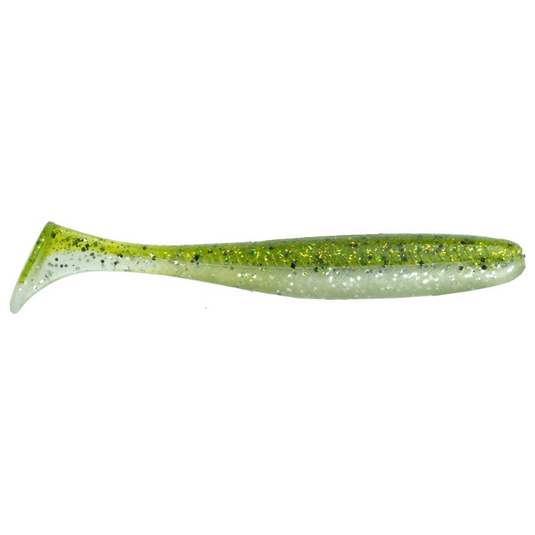 6th Sense Divine Swimbaits with paddle tail and baitfish profile for natural swimming action in freshwater Melon Flash