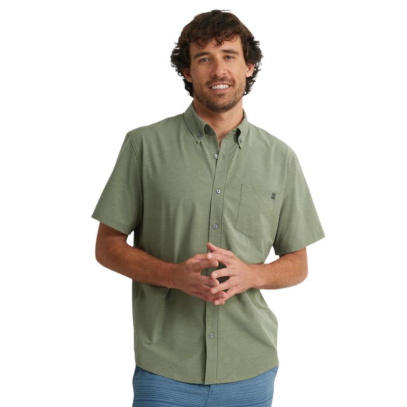 Load image into Gallery viewer, Huk Kona Button Down Shirt – Lightweight Quick-Dry Fishing Shirt with Stretch Fabric and Built-In Sunglass Wipe