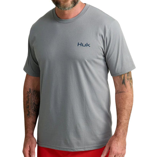 Huk KC Americana Series T-Shirt – Cotton Performance Blend Fishing Tee with Patriotic Graphic Design