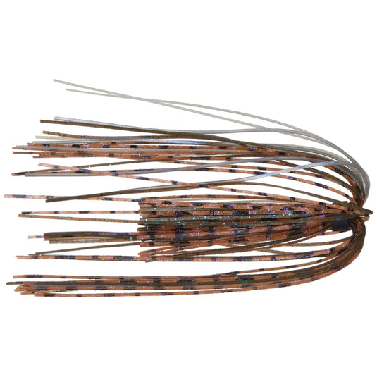 6th Sense Silicone Replacement Skirts in custom color blends for jig and spinnerbait customization.