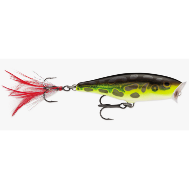 Load image into Gallery viewer, Rapala Skitter Pop 5 Topwater Baits - Lime Frog