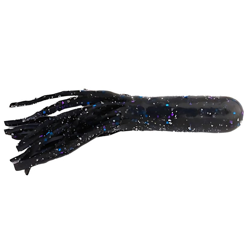 Load image into Gallery viewer, Right Bite Baits Large Salty Tube Black Blue Flake