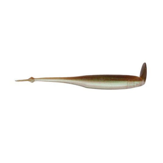 6th Sense Strobe Shaker 3.7 Swimbait with 3D eyes and lifelike tail for bass fishing. Green Gizzard